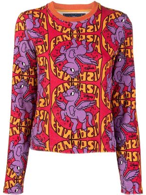 Stella McCartney Fantasia Pegasus knitted jumper - Red