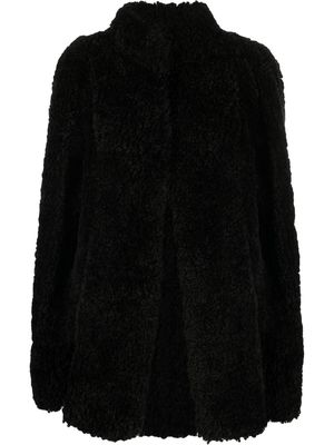 Stella McCartney faux fur coat - Black
