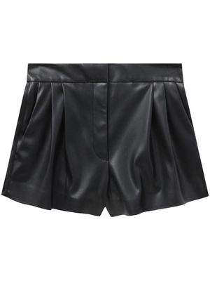 Stella McCartney faux-leather short shorts - Black