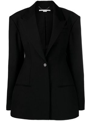 Stella McCartney fitted-waist single-breasted blazer - Black