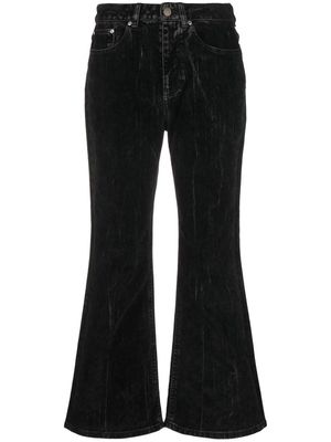 Stella McCartney flared cropped jeans - Black