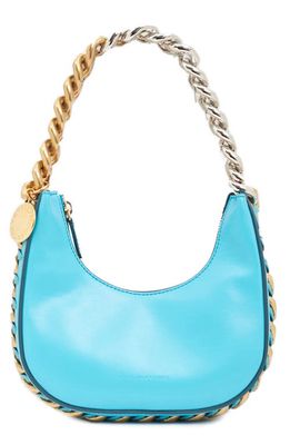 Stella McCartney Frayme Faux Leather Hobo Bag in Aqua Blue
