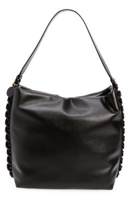 Stella McCartney Frayme Puffy Faux Leather Tote in Black