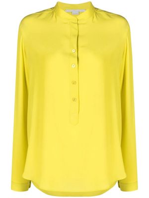 Stella McCartney half-button silk blouse - Green