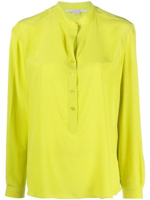Stella McCartney half-button silk blouse - Yellow