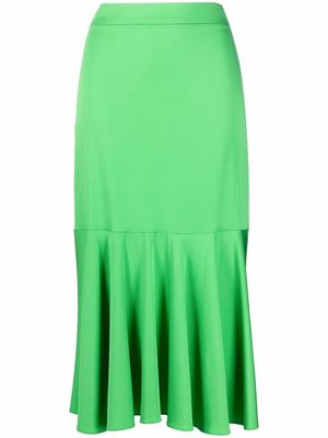 Stella McCartney Haya ruffle-hem midi skirt - Green
