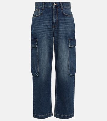 Stella McCartney High-rise cropped cargo jeans