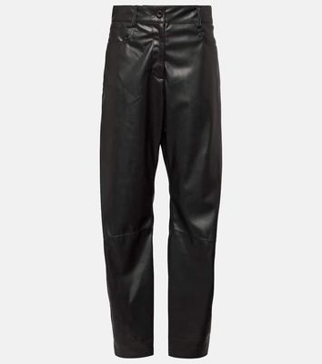 Stella McCartney High-rise faux leather straight pants
