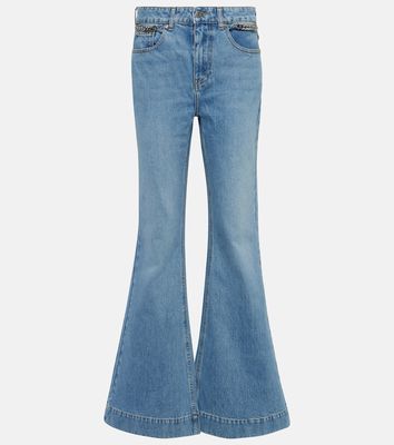 Stella McCartney High-rise flared jeans