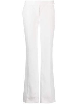 Stella McCartney high-waist straight leg trousers - White