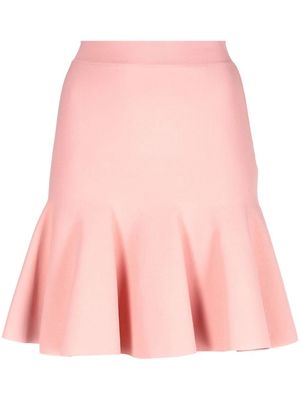 Stella McCartney high-waisted peplum miniskirt - Pink
