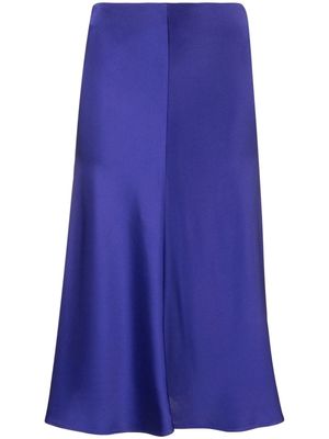 Stella McCartney high-waisted satin-finish skirt - Purple
