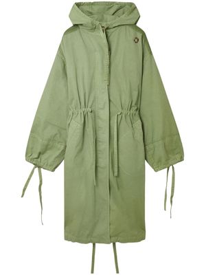Stella McCartney hooded organic-cotton parka - Green