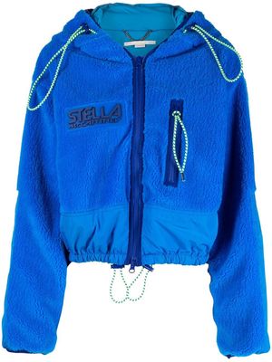 Stella McCartney hooded teddy jacket - Blue
