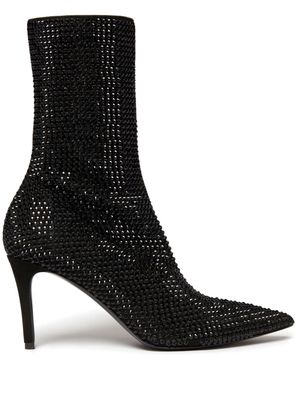 Stella McCartney Iconic 100mm crystal ankle boots - Black