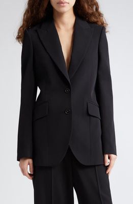 Stella McCartney Iconic Wool Stretch Gabardine Blazer in Black
