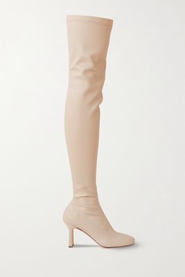 Stella McCartney - Ivy Vegetarian Leather Over-the-knee Boots - Neutrals