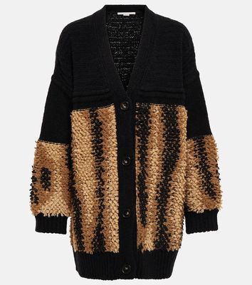 Stella McCartney Jacquard wool-blend cardigan