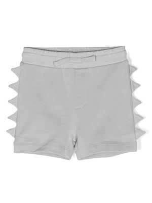 Stella McCartney Kids 3D-detailing cotton shorts - Grey