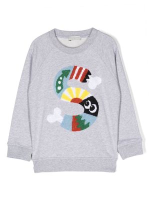 Stella McCartney Kids abstract-print sweatshirt - Grey