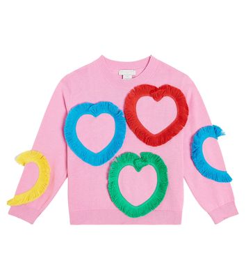 Stella McCartney Kids Appliqué cotton sweater
