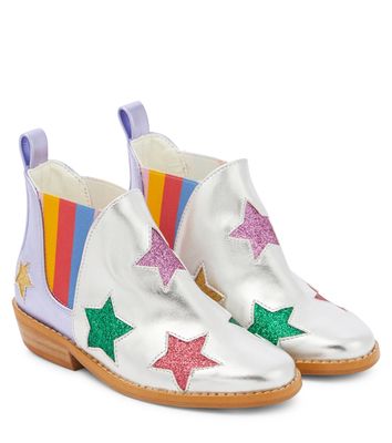 Stella McCartney Kids Appliqué faux leather boots