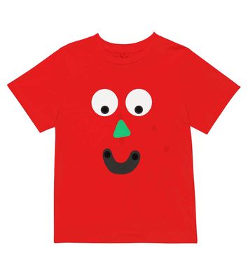 Stella McCartney Kids Appliquéd printed cotton T-shirt