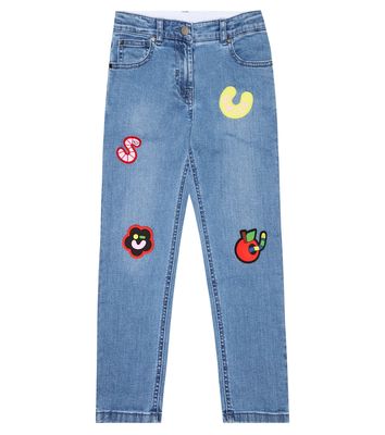 Stella McCartney Kids Appliquéd straight jeans