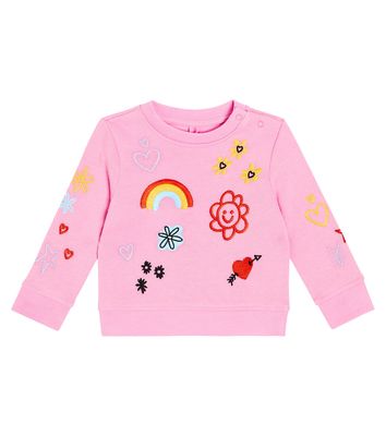 Stella McCartney Kids Baby embroidered cotton jersey sweatshirt