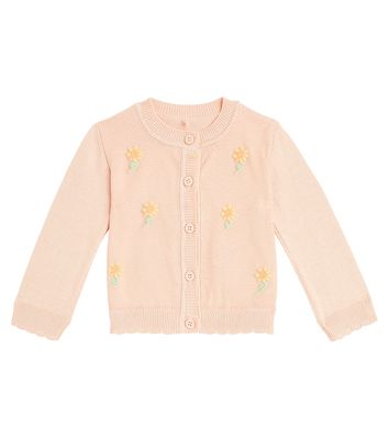 Stella McCartney Kids Baby floral cotton cardigan