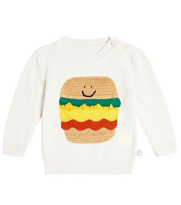 Stella McCartney Kids Baby intarsia cotton sweater