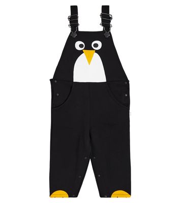 Stella McCartney Kids Baby penguin cotton overalls