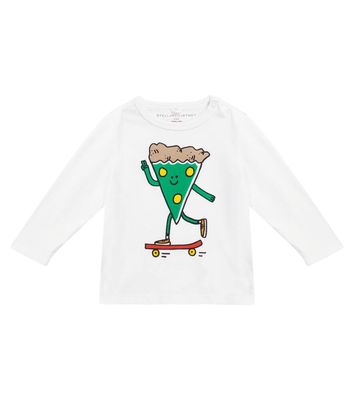 Stella McCartney Kids Baby Pizza Skater cotton jersey T-shirt