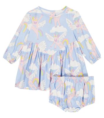 Stella McCartney Kids Baby printed jersey dress and bloomers