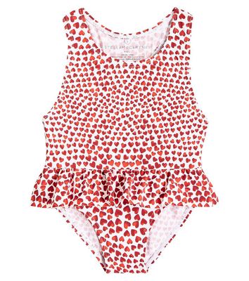 Stella McCartney Kids Baby printed ruffled swimsuit