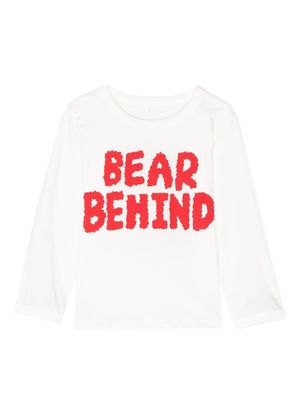 Stella McCartney Kids Bear Behind cotton sweatshirt - White