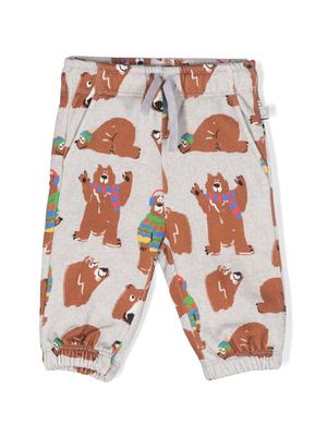 Stella McCartney Kids Bear-print track pants - Grey