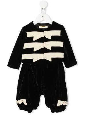 Stella McCartney Kids bow-detail track suit - Black