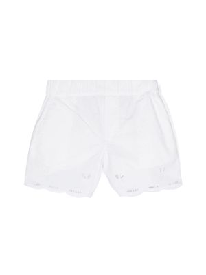 Stella McCartney Kids broderie-anglaise cotton shorts - White