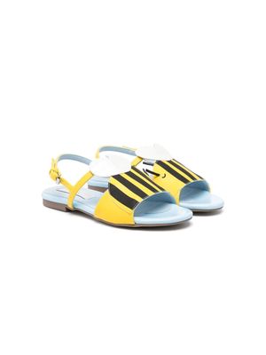 Stella McCartney Kids Bumblebee slingback sandals - Yellow