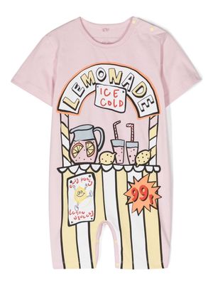 Stella McCartney Kids Candy Floss Stand cotton romper - Pink
