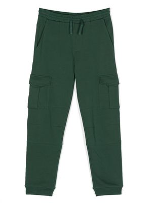 Stella McCartney Kids cargo pockets cotton track pants - Green