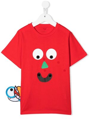 Stella McCartney Kids cartoon removable patch T-shirt - Red
