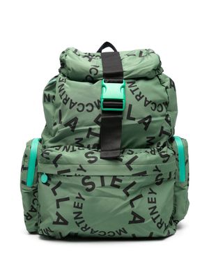 Stella McCartney Kids Circular Logo backpack - Green