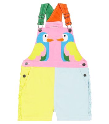 Stella McCartney Kids Colorblocked denim overalls