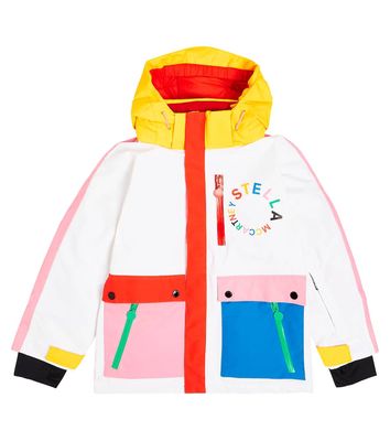 Stella McCartney Kids Colorblocked ski jacket