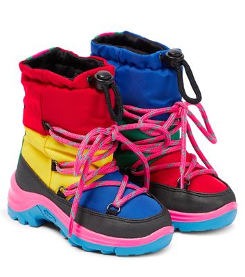 Stella McCartney Kids Colorblocked snow boots