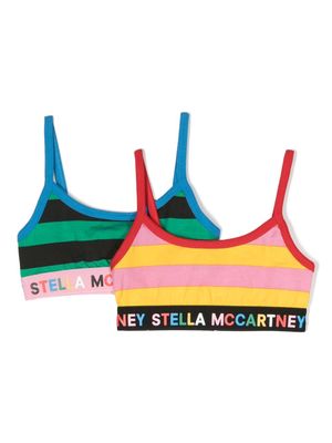 Stella McCartney Kids colour-block bralettes set - Yellow