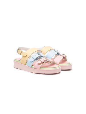 Stella McCartney Kids colourblock strappy sandals - Pink