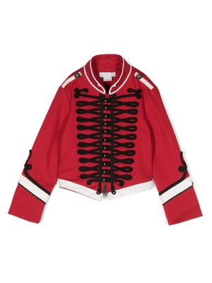Stella McCartney Kids cotton marching band jacket - Red